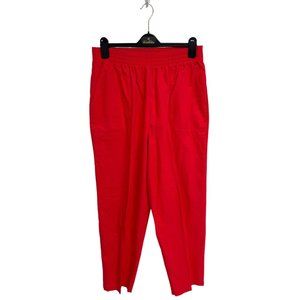 Vintage The Season Ticket II Women's Red Elastic Waist Dress Pants Size 34/20W